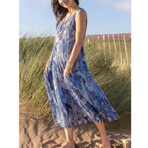 Luca Vanucci linen maxi dress | XL